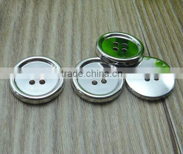factory wholesale sliver plating plastic sewing button