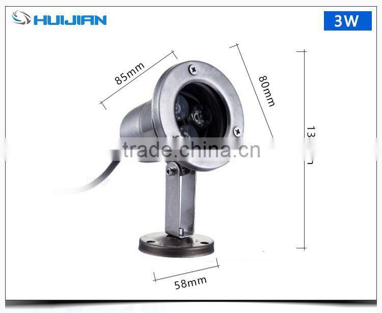 ip68LED Pool lamp spa/pond/fountain RGB 3W Led underwater light
