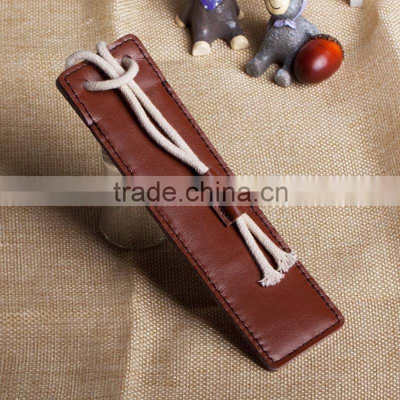 Cheaper Customized Genuine Leather Pen Pouch