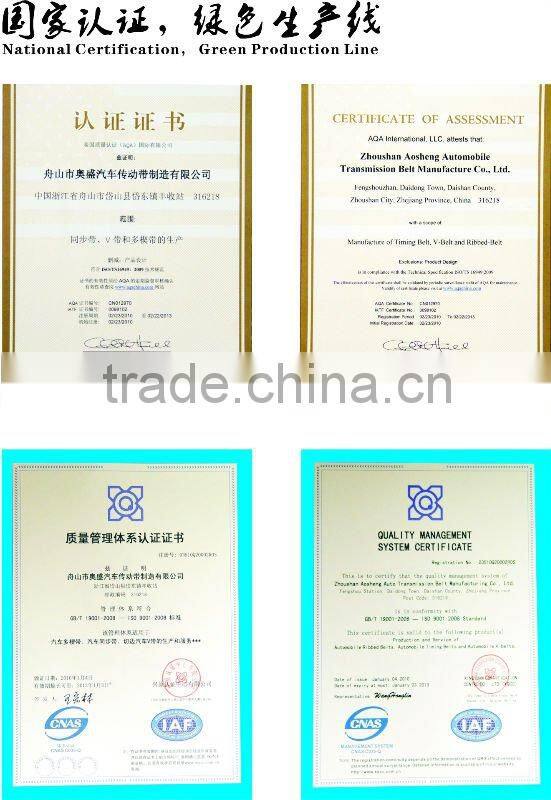 ordinary rubber auto v belt 10x850 20012 51120