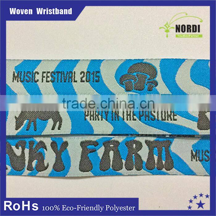 Promotional factory direct sale price woven wristbands&rfid wristband
