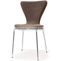Colorful Wooden Seat Restaurant Furniture Restaurant Chair Cheap with Tube Legs