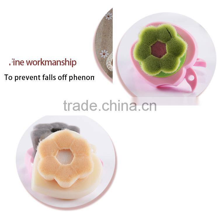 Colorful face washing brush handmade clean brush for women