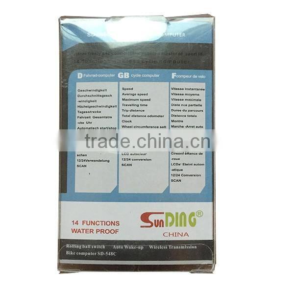 14function Sunding electric bike speedometer bike computer wireless