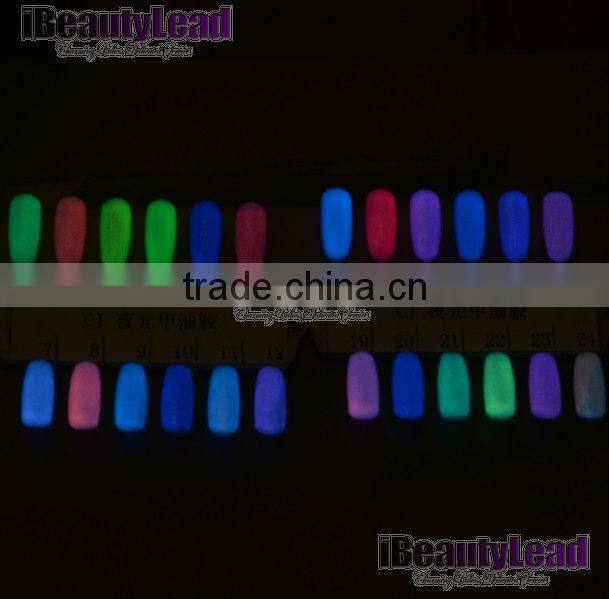 nail uv gel glow in dark gel polish with 24 different colors