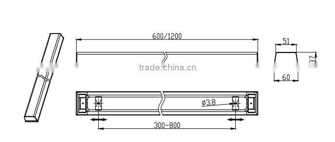 Epistar 2835 ONNJ06 cleanroom light Aluminum lamp body material