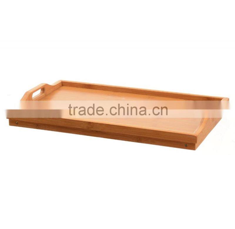 DT010 Bamboo Breakfast Desk with foldable legs, Breakfast Tray
