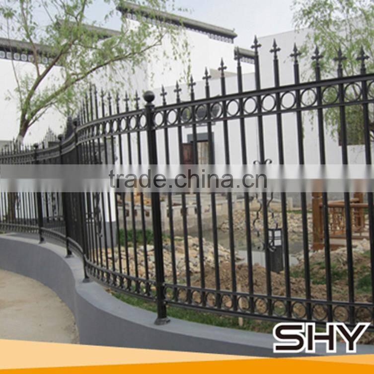Wrought iron fence panels