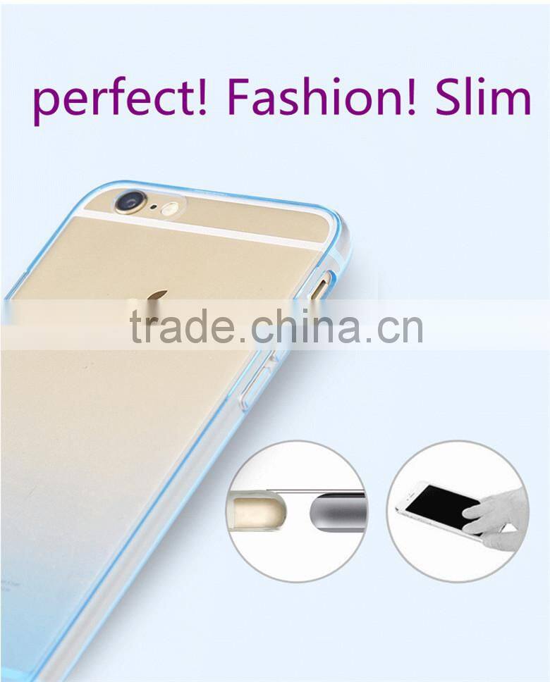 TPU case with gradient color cellphone case for iphone 6s/6plus