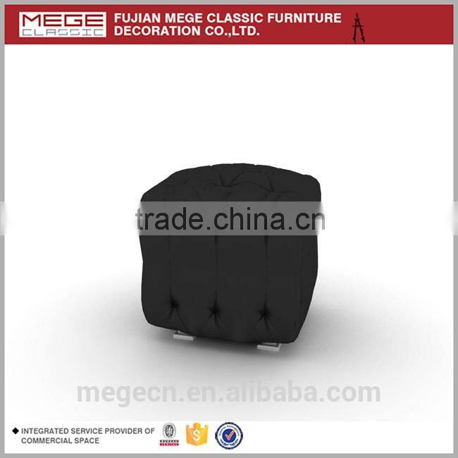 Leather-made decorative shoe store foot stool