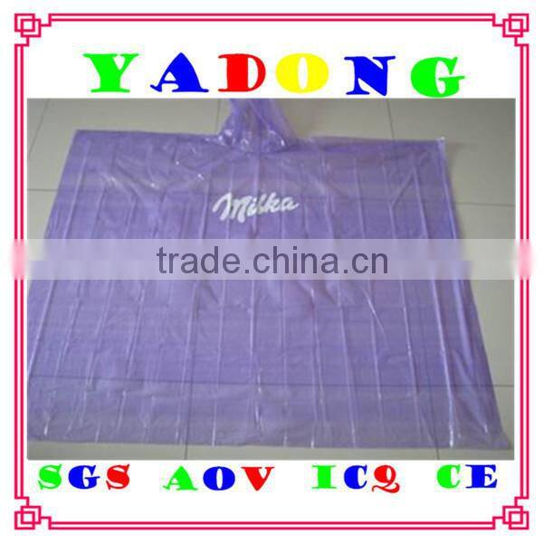 blue rain poncho/pe blue rain poncho/transparent pe rain poncho