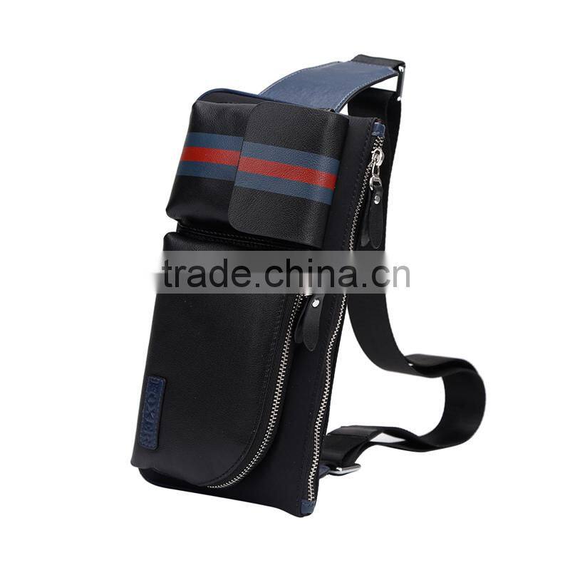 2016 new trends genuine leather waist bags men fashion small bags