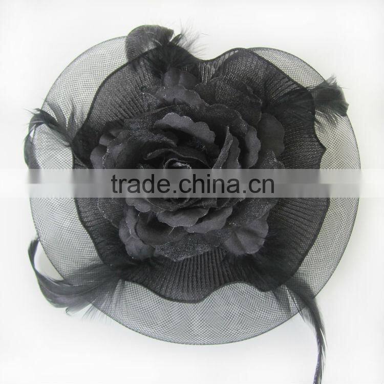 MYLOVE big flower Sinamay Fascinator church hat MLSM012