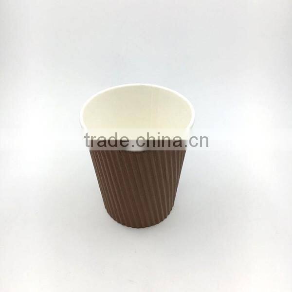 8oz ripple wall paper cup for hot drinking