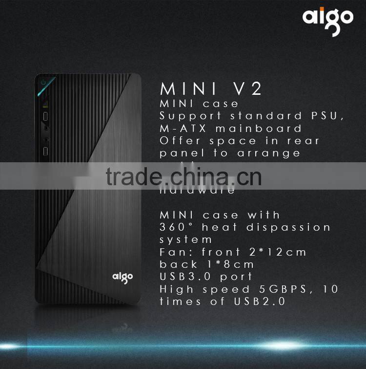 aigo V2 M-ATX DIY Mini Computer Case