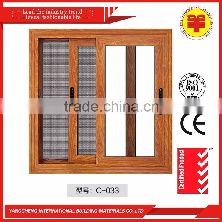 Style aluminum double layer glass sliding window models for bedroom