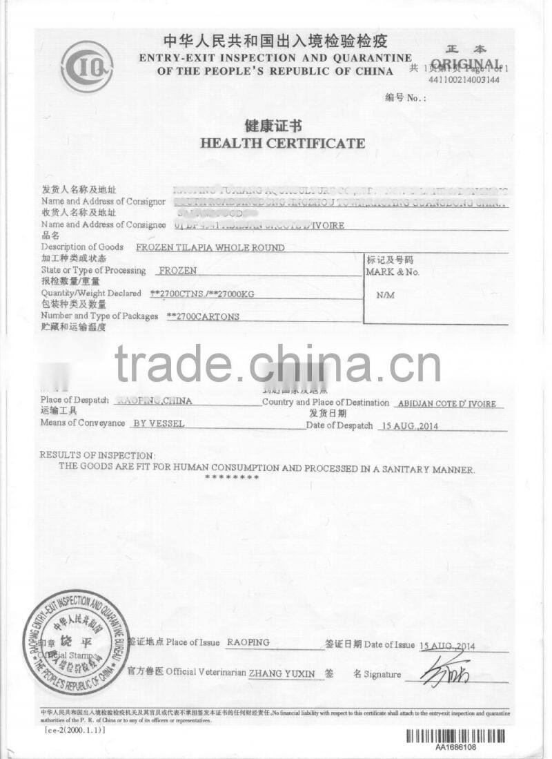 Pacific Mackerel Fish Whole Deep Frozen