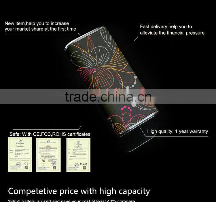 Thanksgiving day gift polymer battery custome painting usb power bank 4400 mah for philips