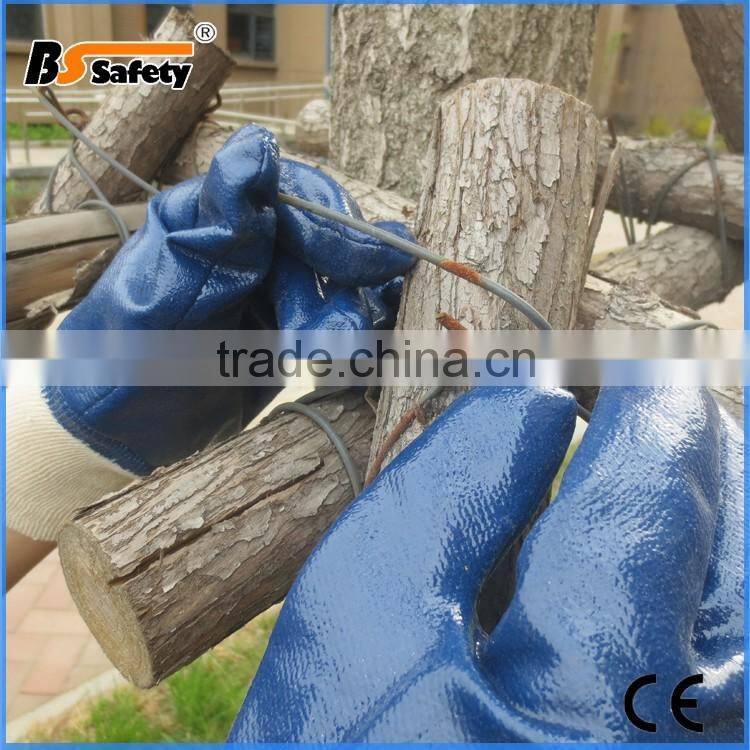 BSSAFETY softtextile nitrile industrial gloves softtextile garden gloves