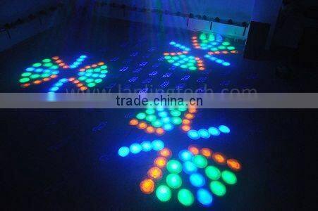 3 Claw moonflower 18W RGBYW LED Light and 500mW RB Animation Twinkling Laser Light