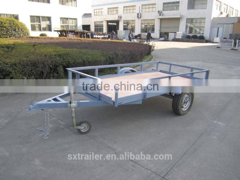 Flat Trailer with plywood for goods F-48