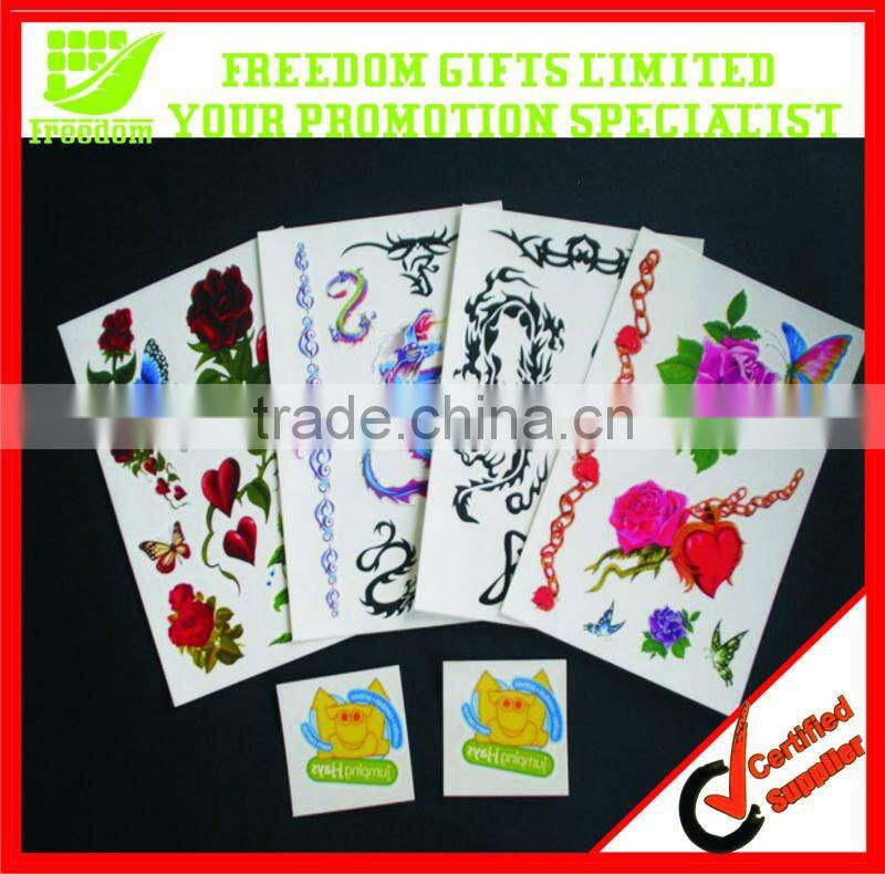 EN71 Tested Material Kids Tattoo Sticker