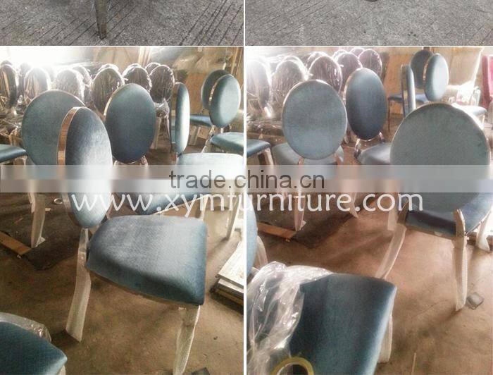 Romantic Style Beautiful Stainless Steel Banquet Chair