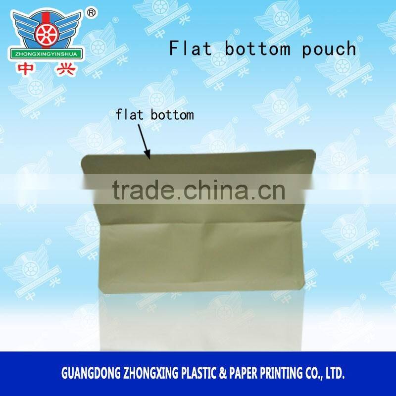 Standing Side Gusset Foil Lined Packaging Quad Seal Flat Block Bottom Coffee Bags with Valve