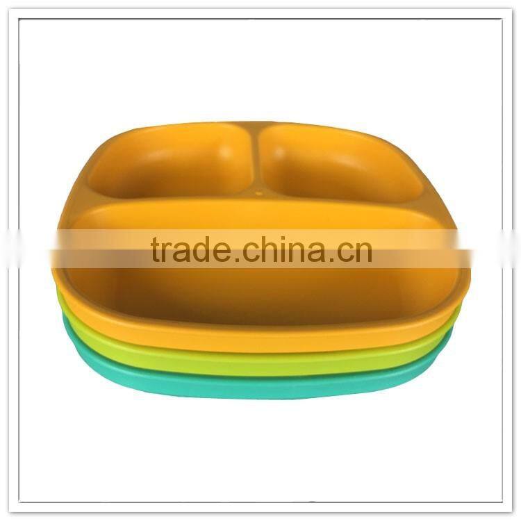 Wholesale cheap non-toxic plastic divided food tray