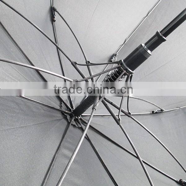 China supplier black color golf umbrella