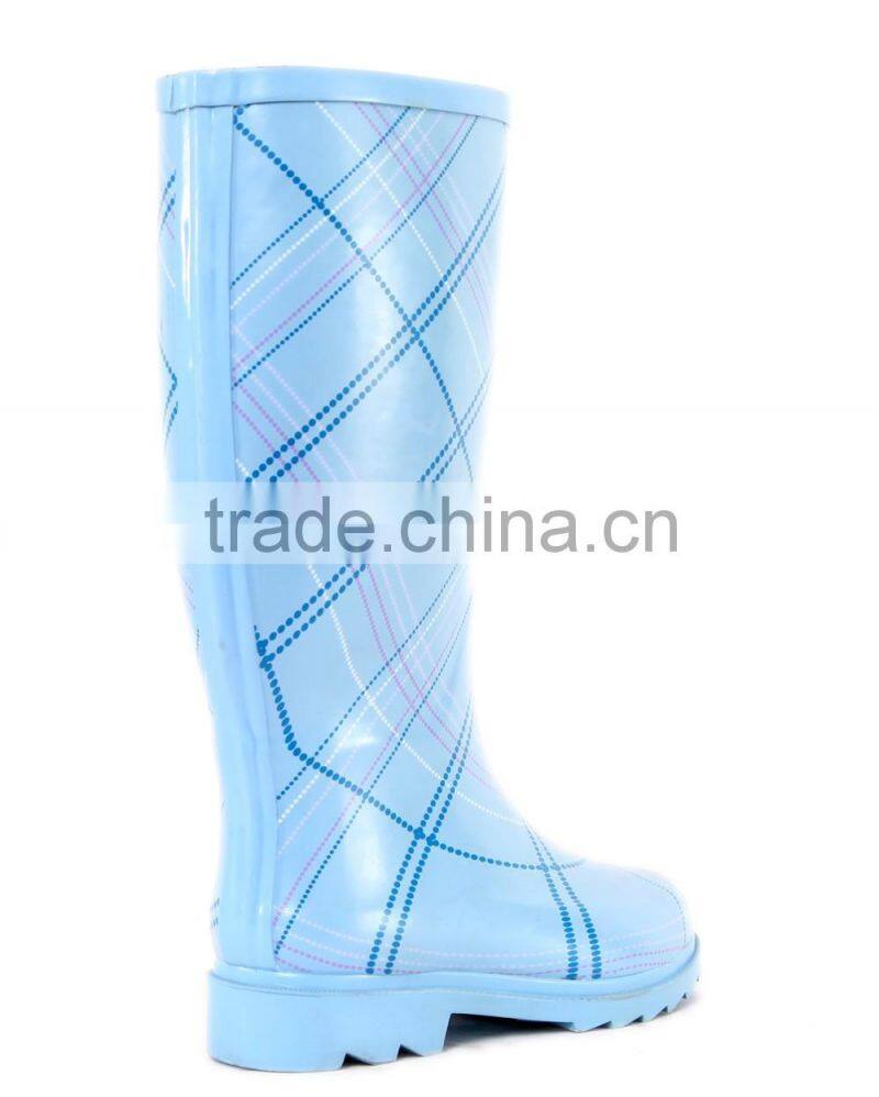 Hot sell blue color rain boots for women