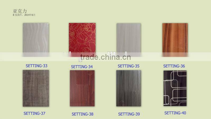 No -Wave Acrylic Faced MDF panels for wardrobe