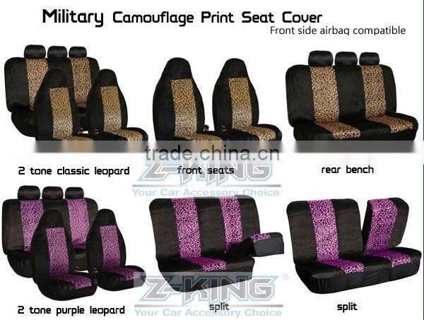 cheetah irregular safari animal car mirror fuzzy dice