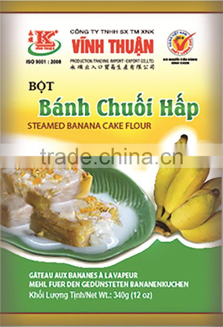 Steamed banana cake flour