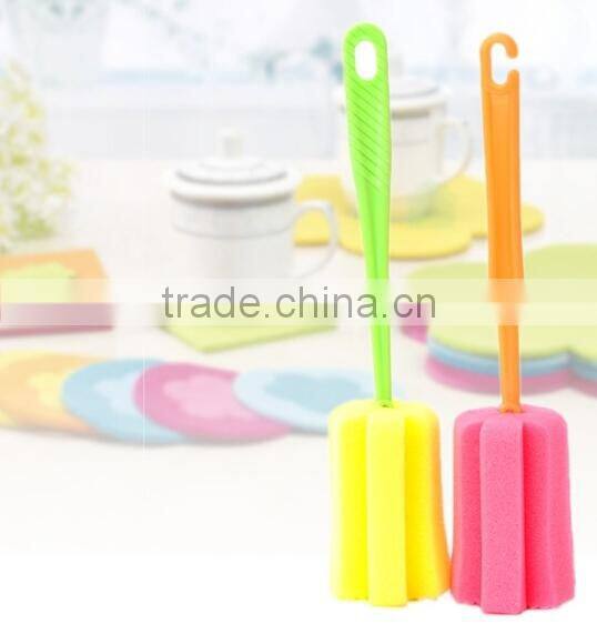 Sponge Brush Bottle Cup Glass Washing Cleaning Kitchen Cleaner Tool New