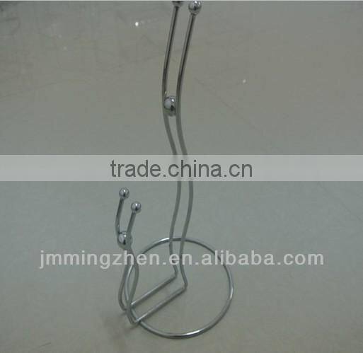 Iron wire upright tissue rack holder