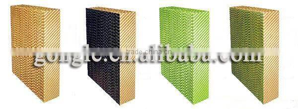 5090/7090 brown/green/black coated-single side evaporative cooling pad for greenhouse farming equipment
