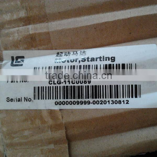 Cummins 6BT5.9 Engine Spare Part C.3957598 Liugong excavator 11C0089 Starting Motor