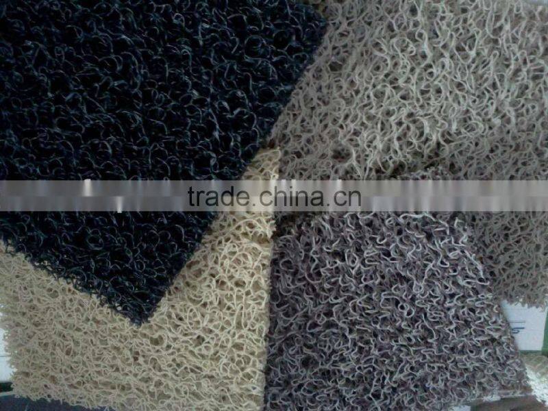 2016 new anti slip door entrance vinyl plastic welcome logo floor mat