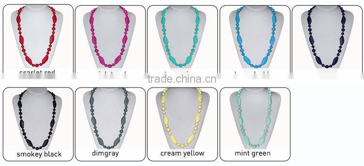 Fashion women wearing baby teething jewelry new year gift for wife