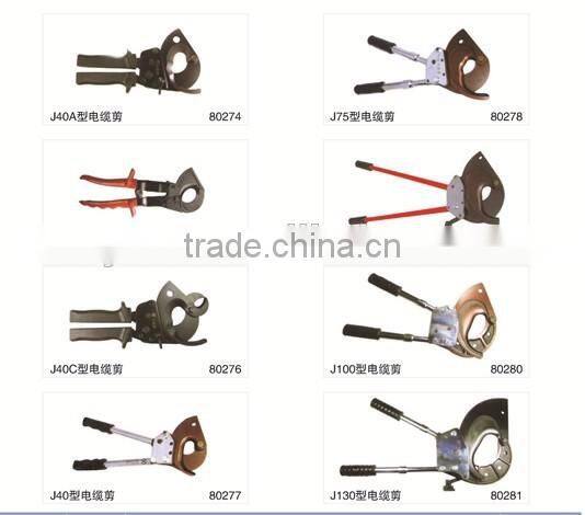 Easy Operation Steel Cutting Tools J30 Manual Ratchet Cable Cutter