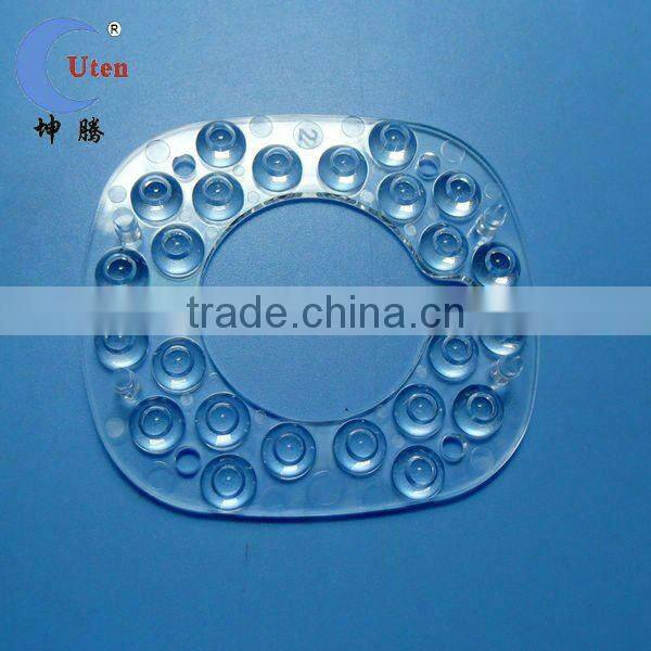 LED condenser lens /led lens 3w with fixator and with high transmitance