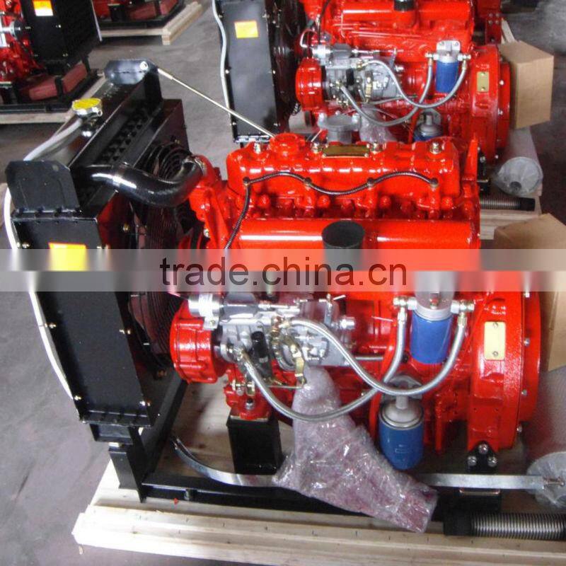 58HP fire fighting diesel engine with radiator 490