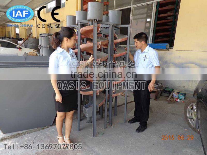 Gravity Spiral Sluice/Small Size Spiral Separator/ Lab Spiral Separator/Laboratory Spiral Chute/ Laboratory Spiral Concentrator