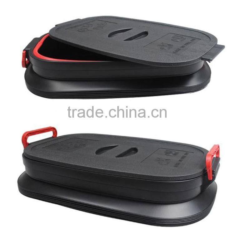 18L 37L 60L 25L car truck Collapsible foldable Plastic Boot Organizer Organiser Trunk Organizer with lid with handle