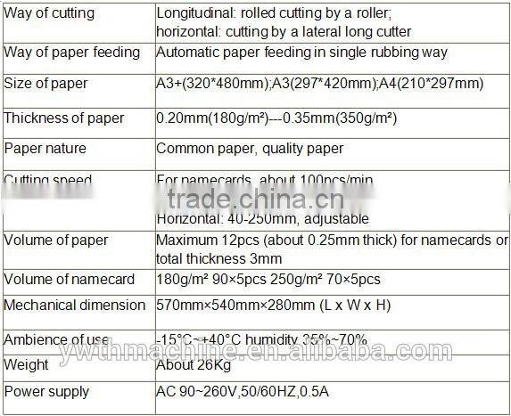 Automatic A3 Plus Business Card Cutter