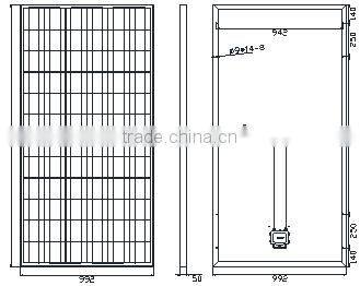 250W solar panel solar module solar cell Polycrystalline silicon solar panel