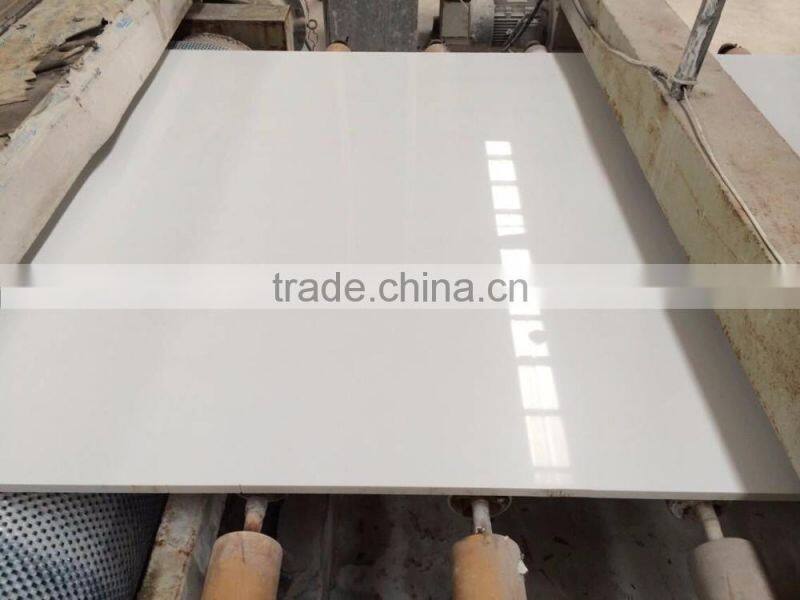 Good price of artificial pure white marble slabs