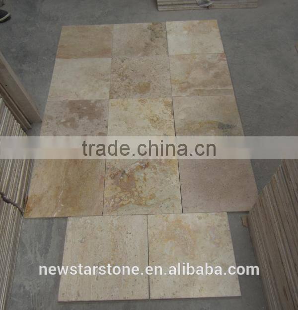 tumbled travertine marble 4x4