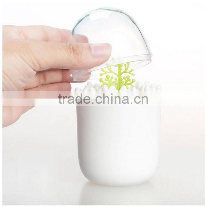 Creative modeling plastic cotton swabs holder toothpick organizer box